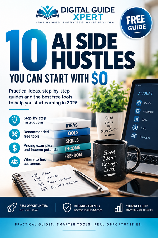 10 AI Side Hustles You Can Start With $0 in 2026 – FREE Guide